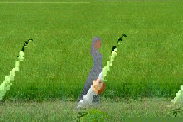 Chiều trên miền quê em